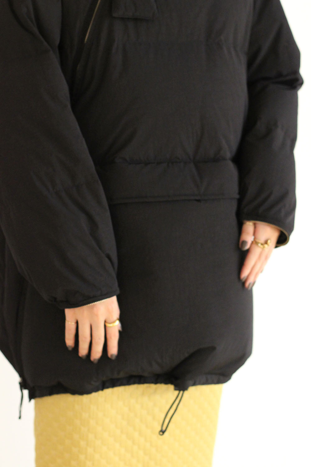 WRYHT "ANORAK PUFF MITTEN JACKET" (black)