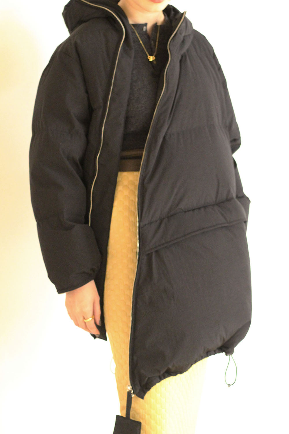 WRYHT "ANORAK PUFF MITTEN JACKET" (black)