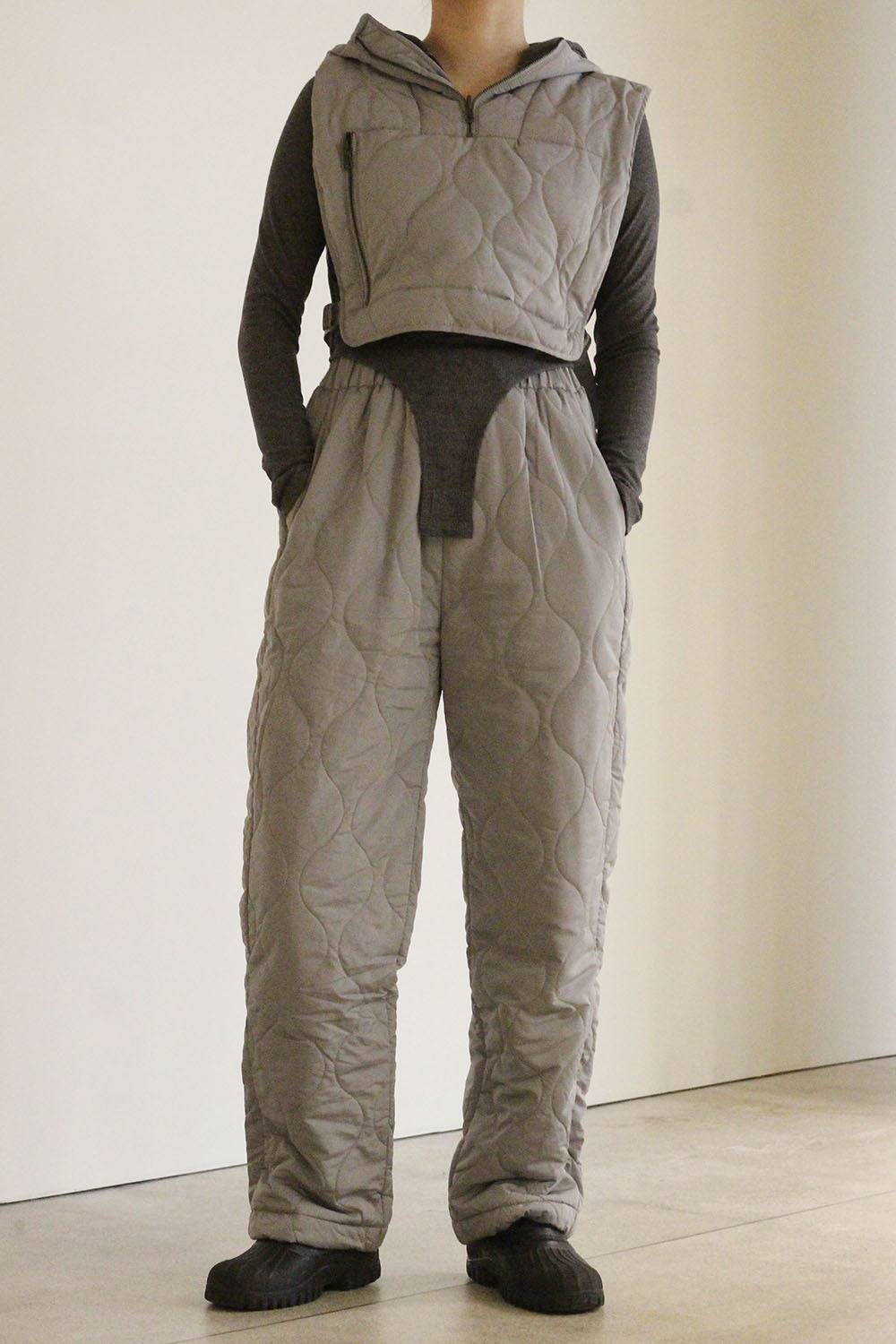 TW "quilt pant" (gray)