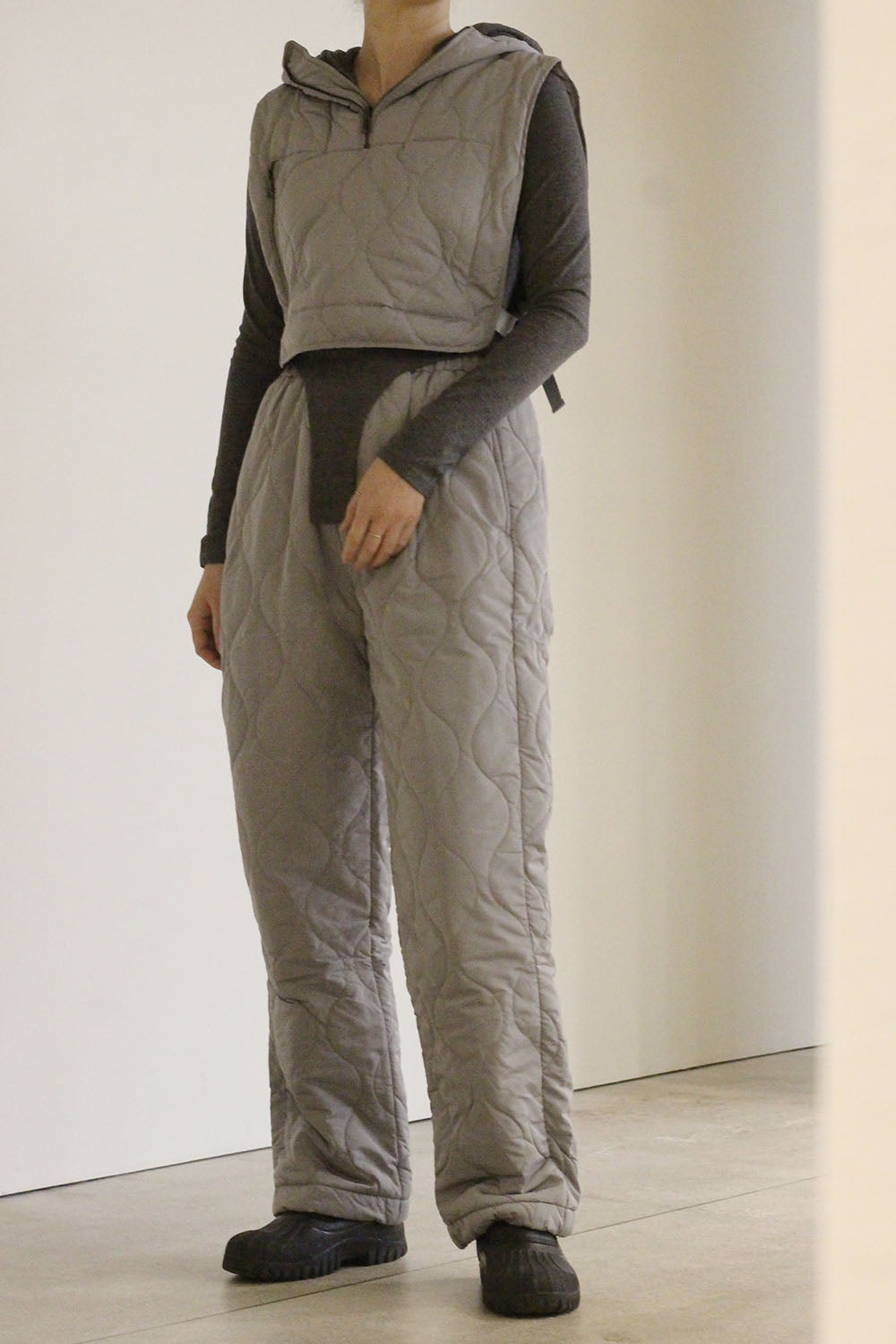 TW "quilt pant" (gray)