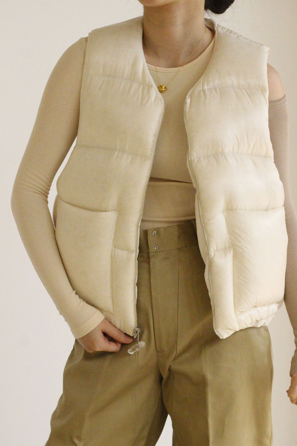 TANAKA "The down vest" (white)