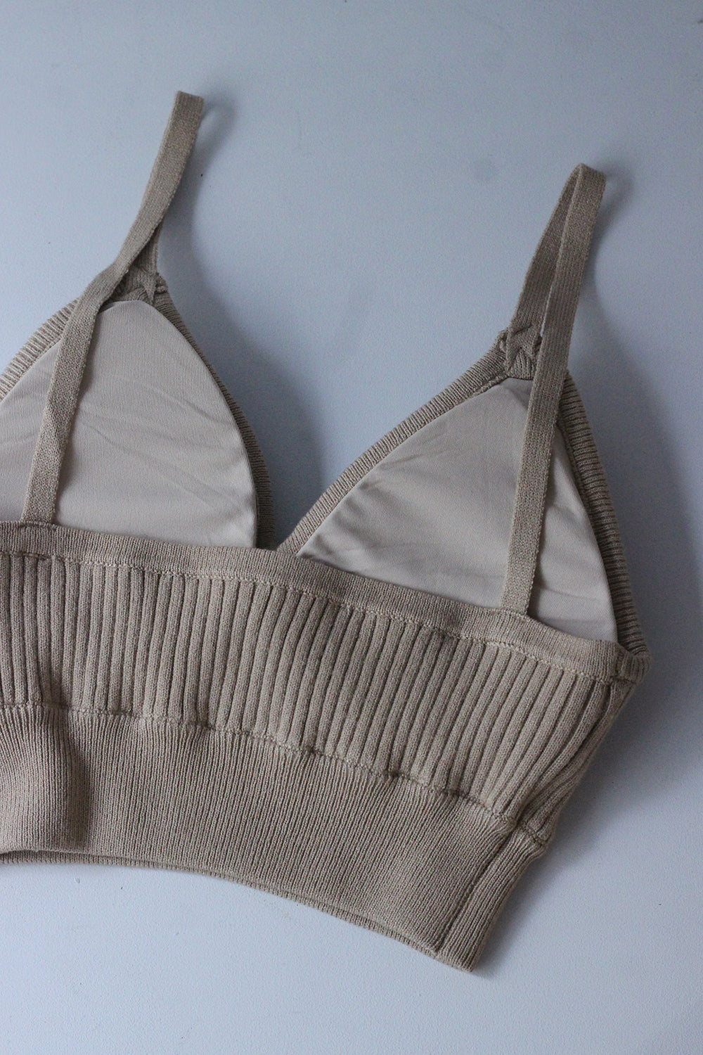 TW "knit bra" (beige)