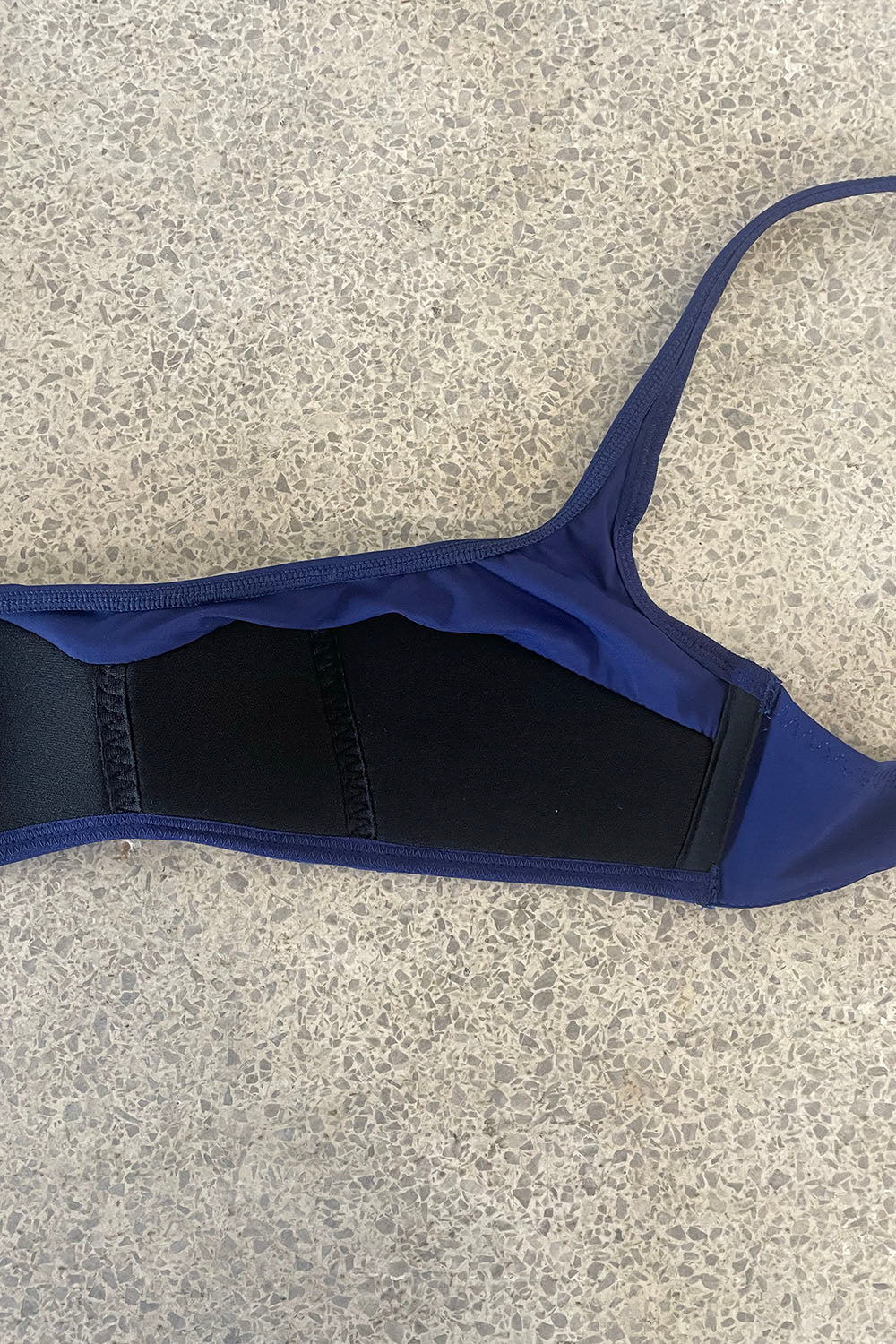 NICENICE MORMENT "LOW-CUT BRA" (JERSEY NAVY)
