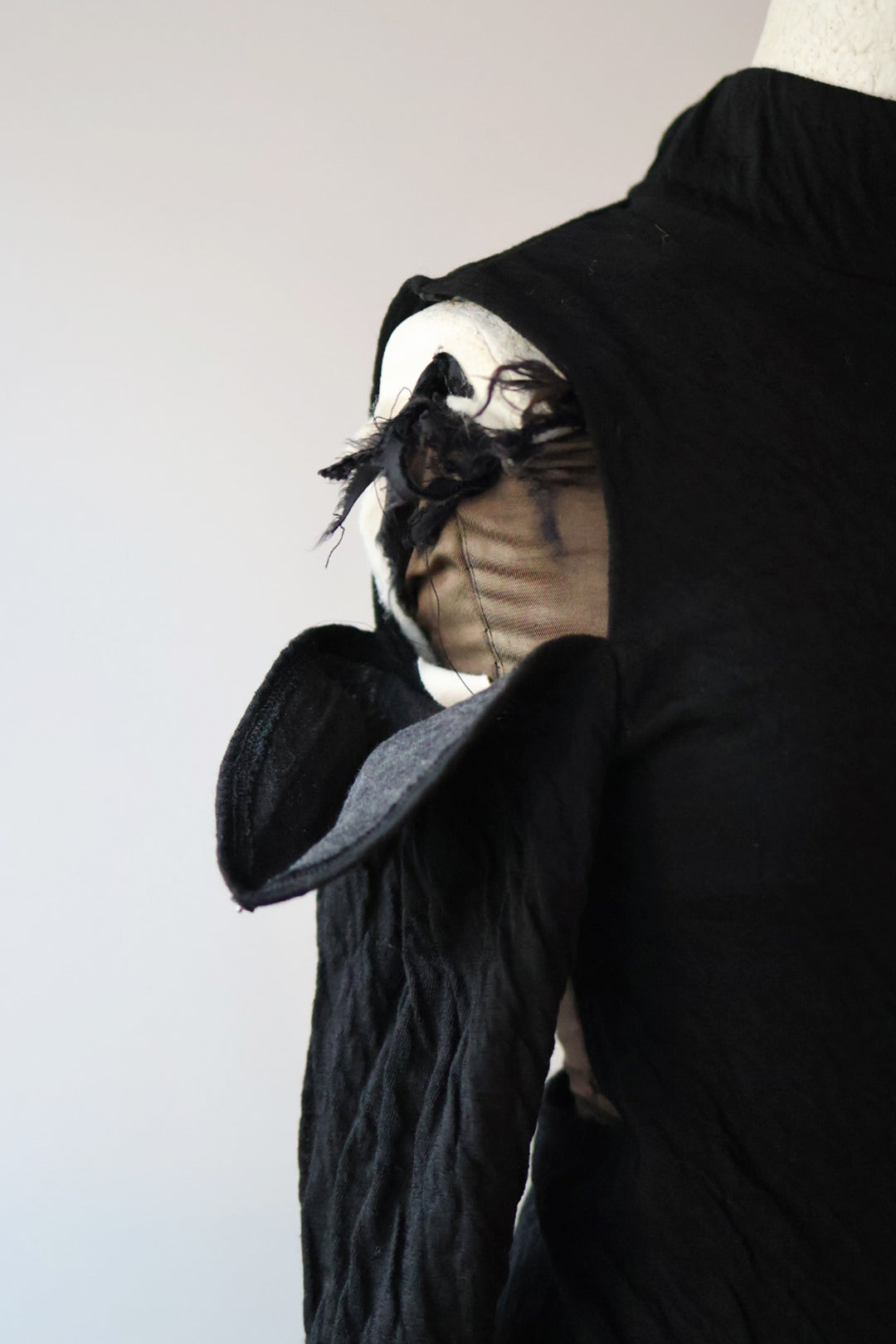 TANAKA "High-Neck Jersey Top" (black)