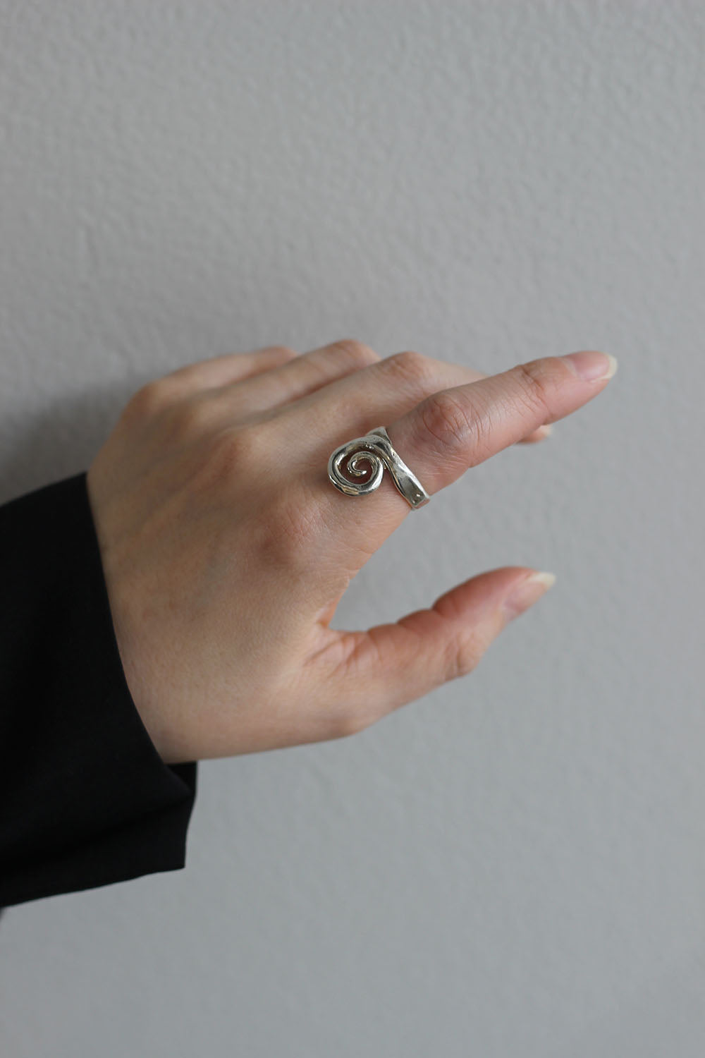 LE MOON "spiral sun ring" (silver)