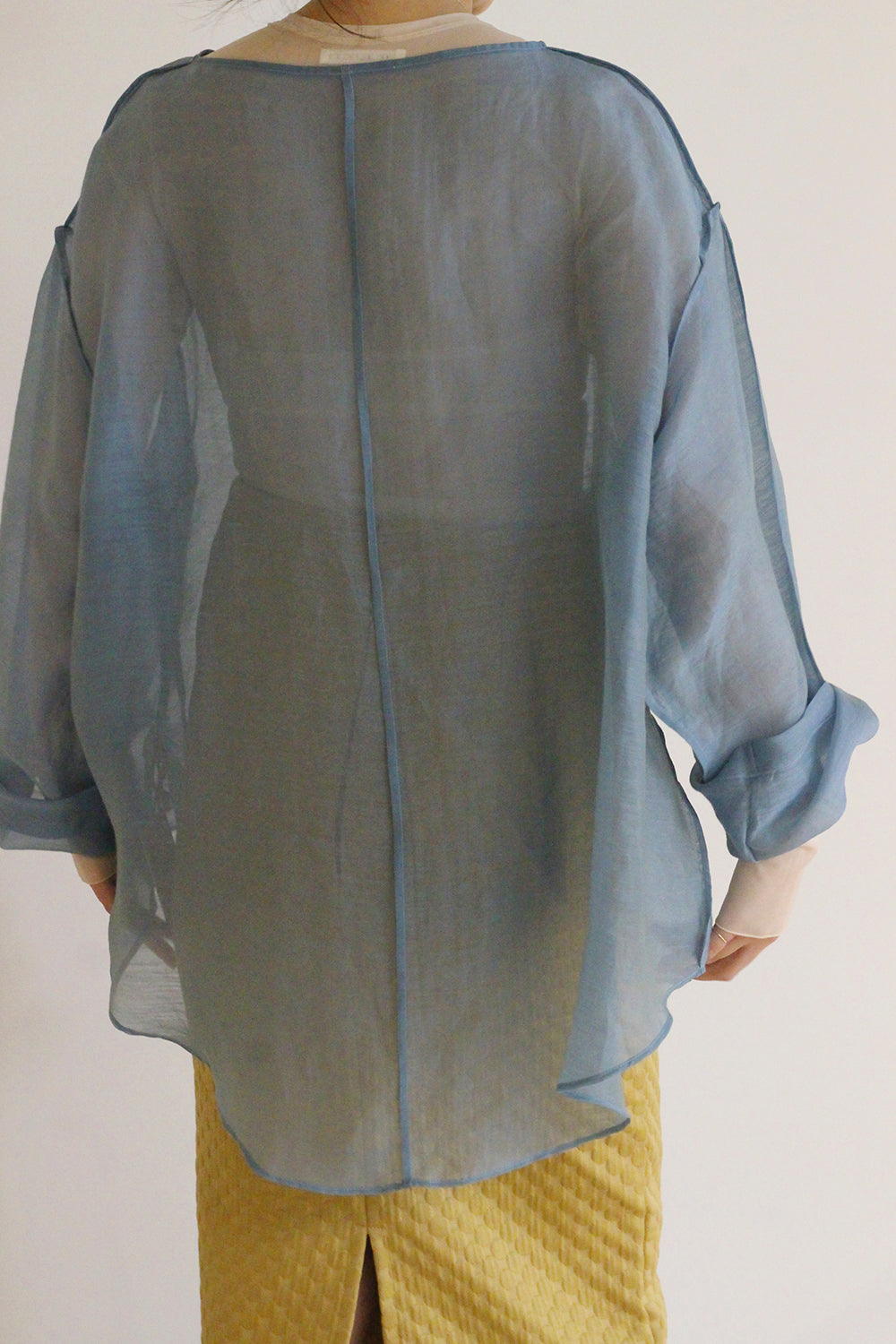 ERiKO KATORi "chanbray organdy top" (blue)