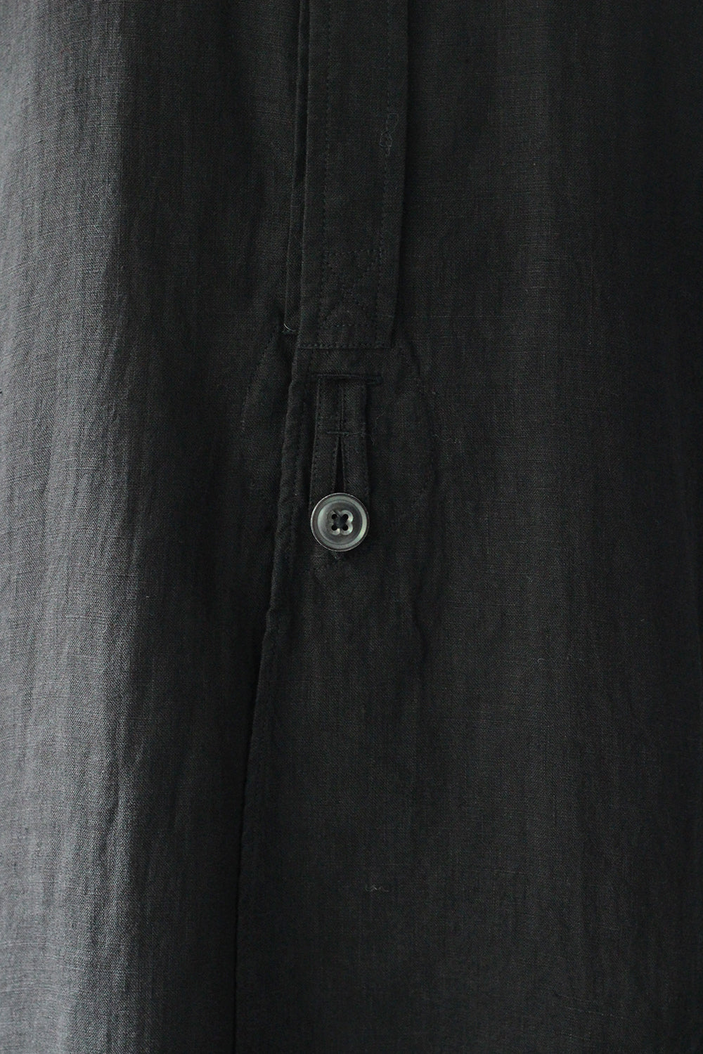 Needles "Regular Collar EDW Shirt - Linen Canvas" (black)