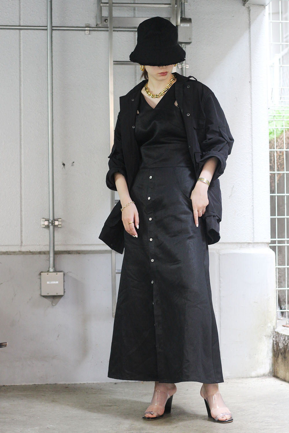 JUNMIKAMI "Irish linen dress"(exclusive item)