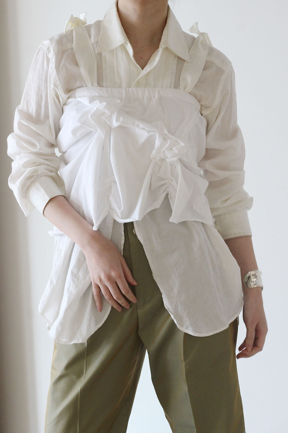TANAKA "Flower micro top" (white)