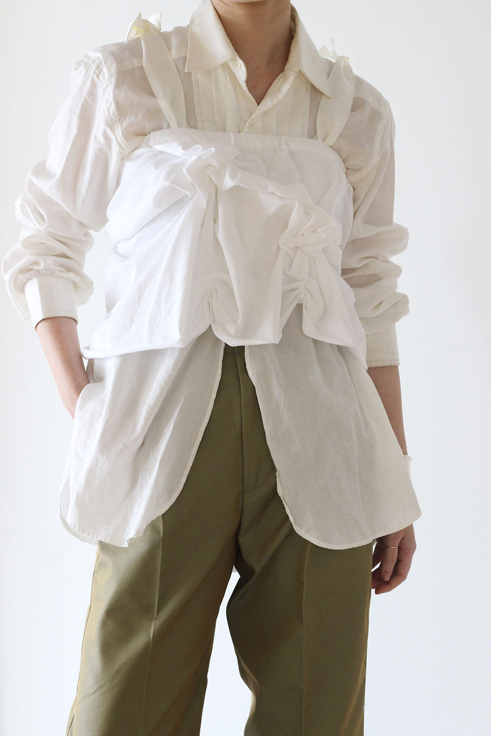 TANAKA "Flower micro top" (white)