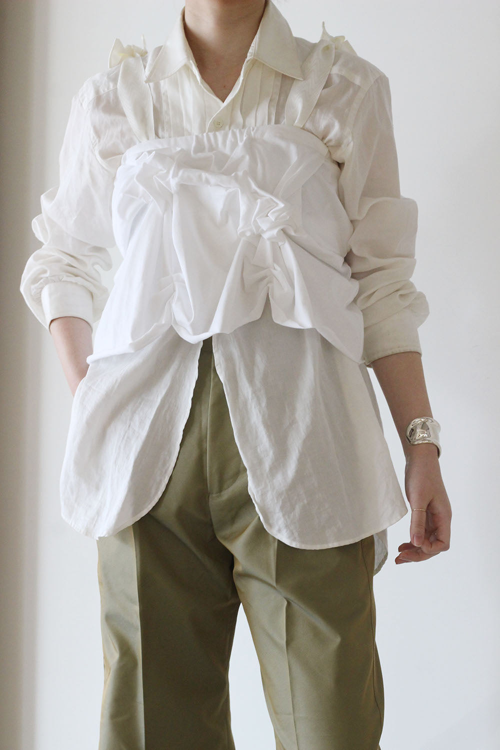 TANAKA "Flower micro top" (white)