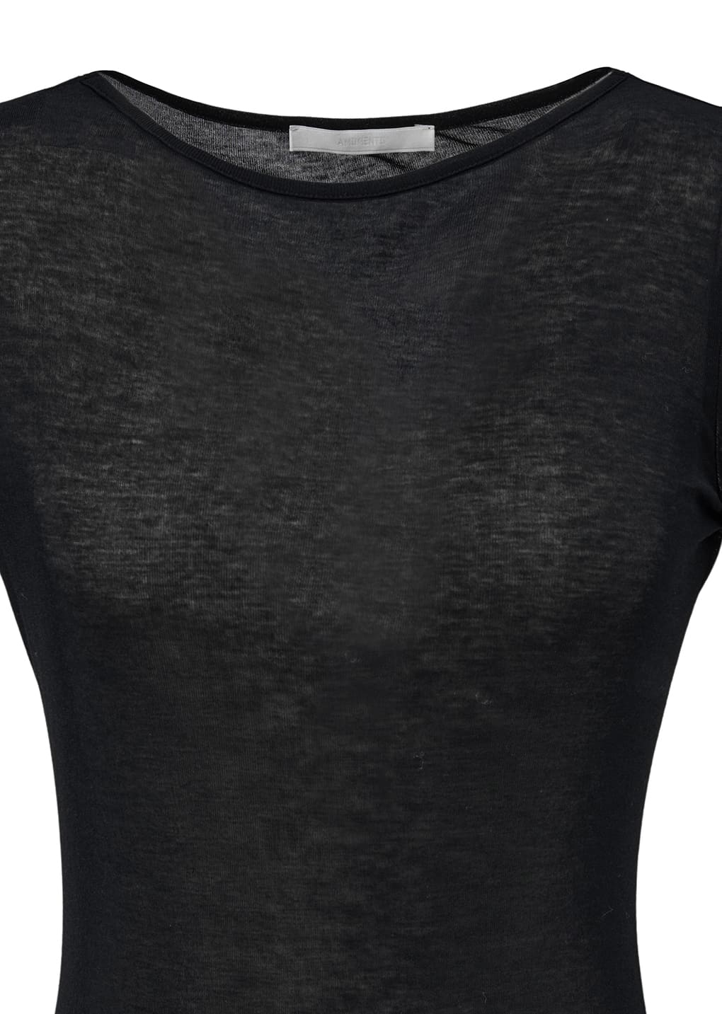 AMOMENT "round short sleeve t-shirts" (black)