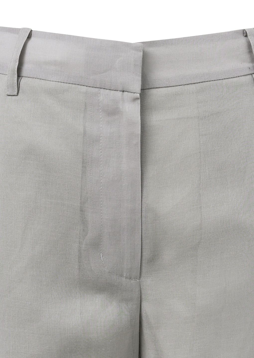 AMOMENT "sheer straight fit pants" (gray)