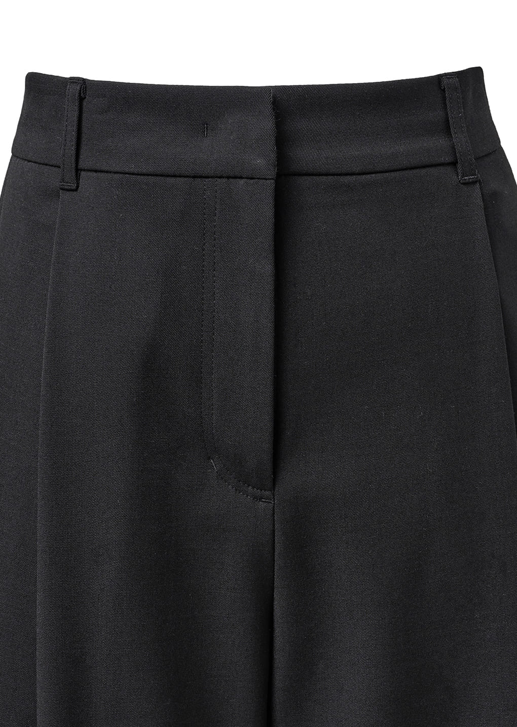 AMOMENT "wide tuck pants" (black)