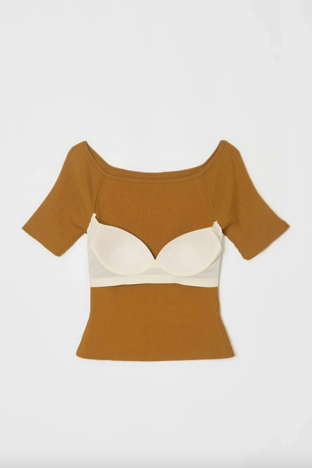 NICENICE MOMENT "OPEN SHOULDER SHELL" (umber)