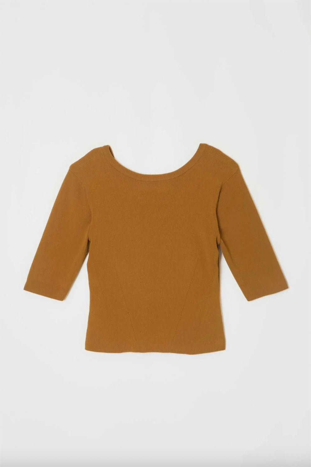 NICENICE MOMENT "CROPPED COMPACT TEE" (umber)