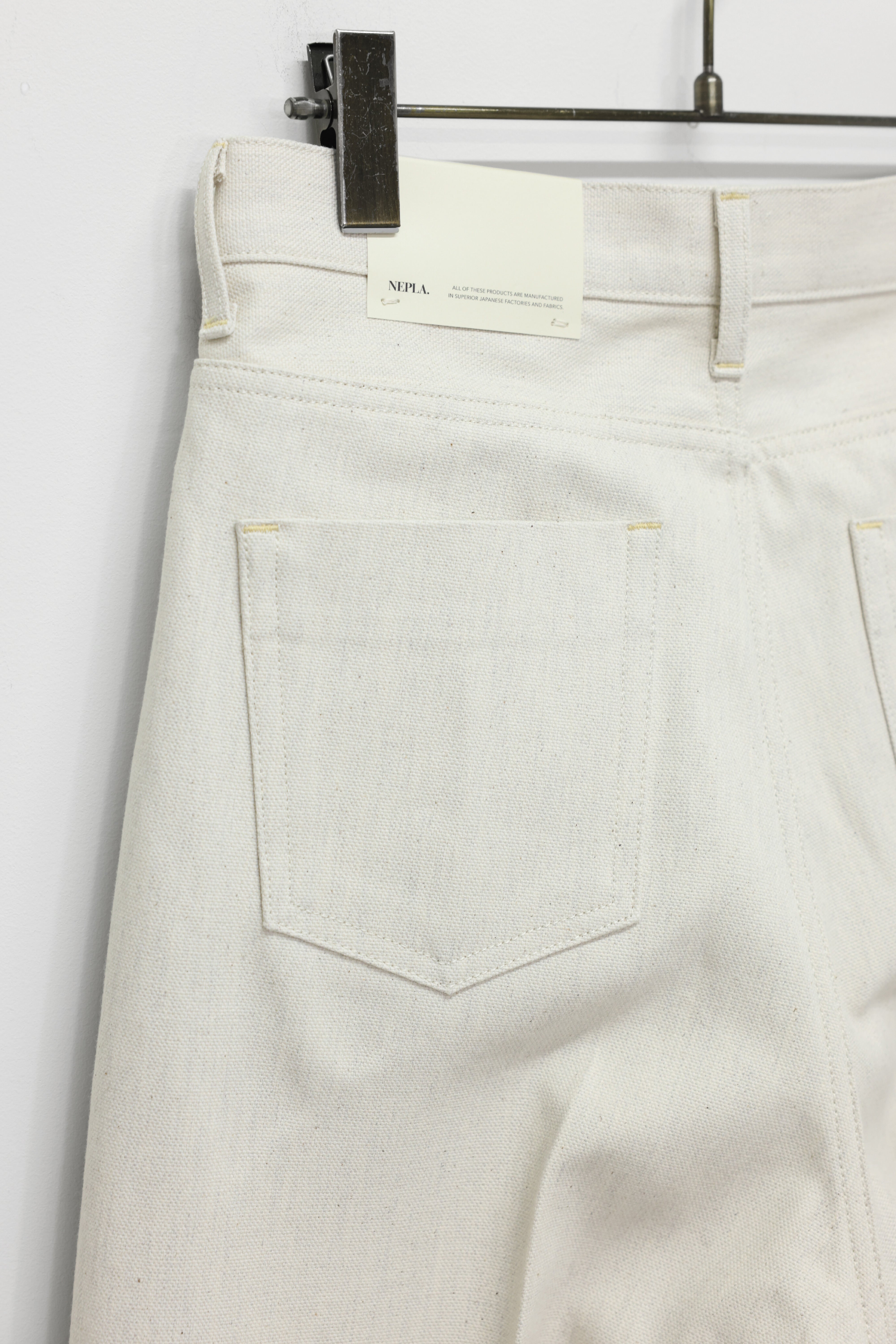 NEPLA "wide pants cream" (cream)