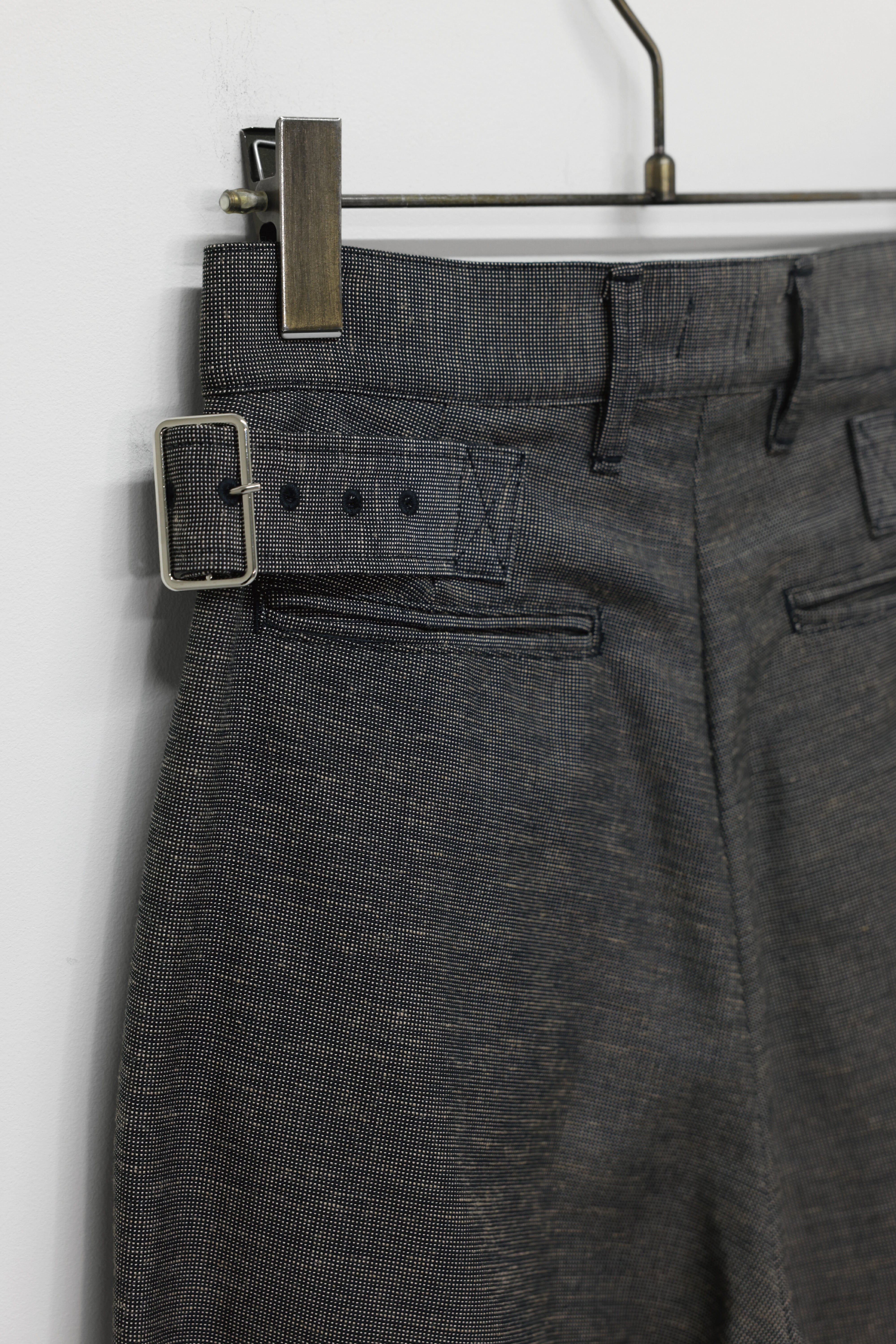 NEPLA "side W belt slacks" (gray)