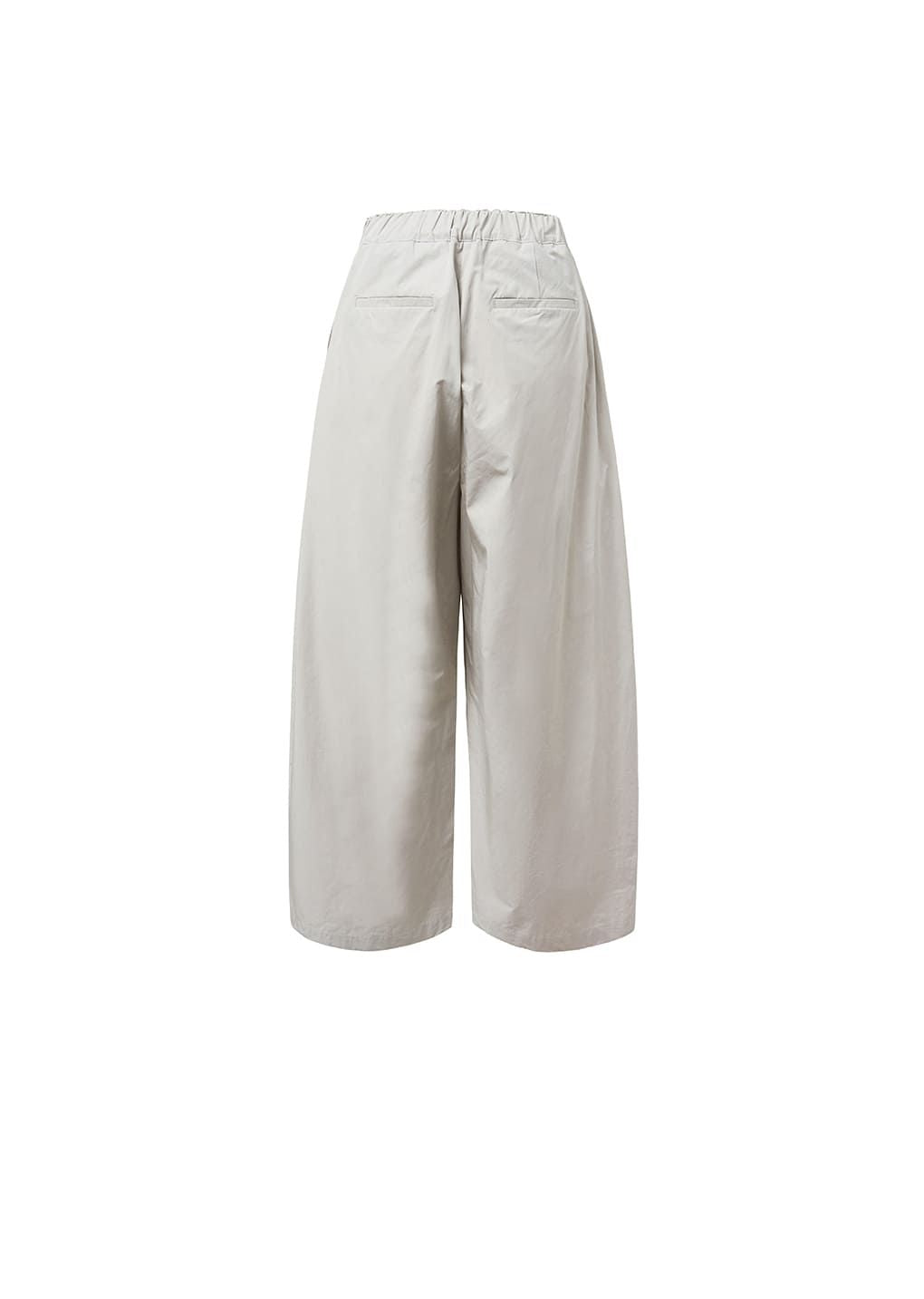 AMOMENT "three tuck banding pants" (gray)