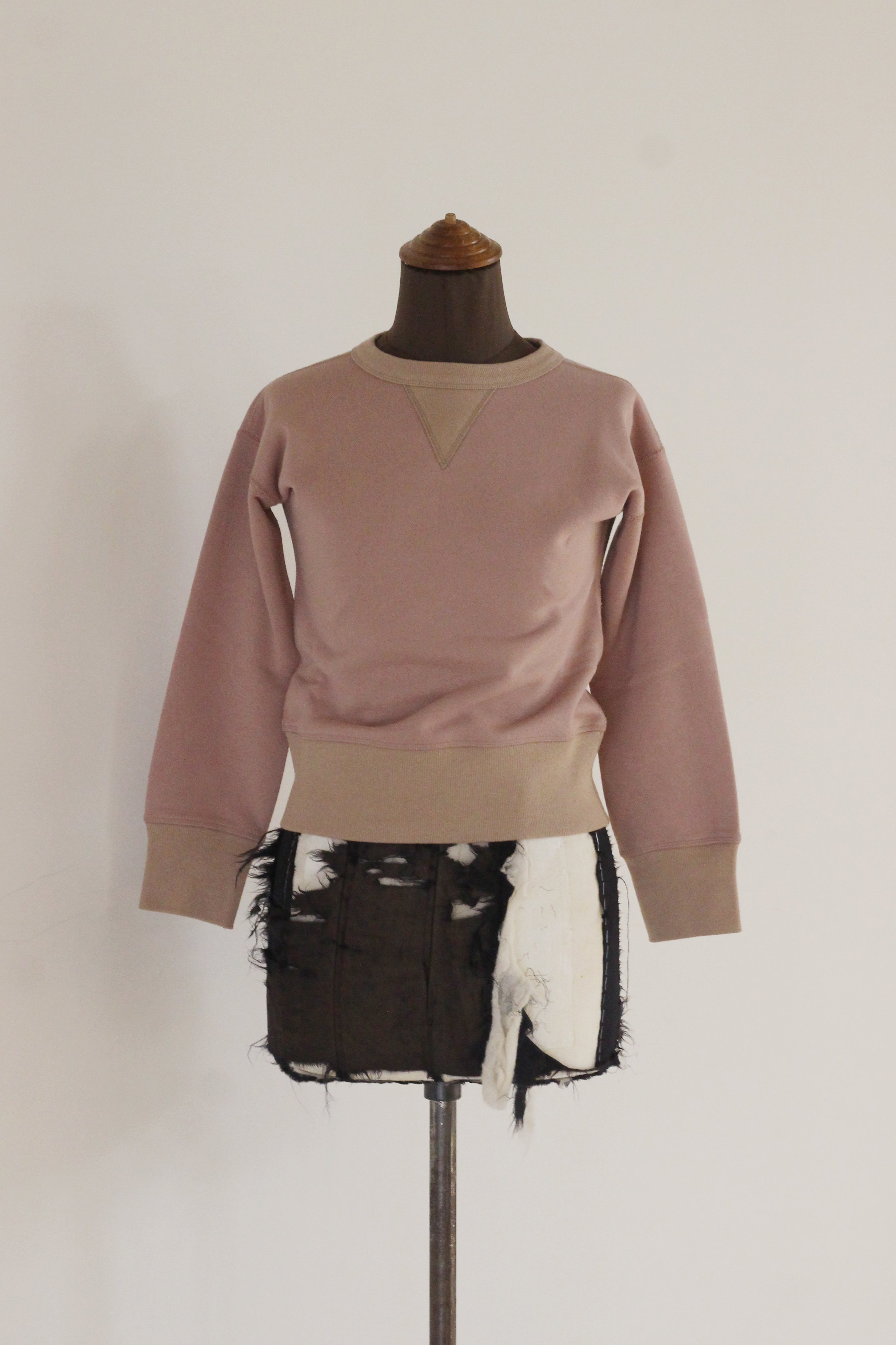 fifi "set in sleeve sweat" (2tone pink)