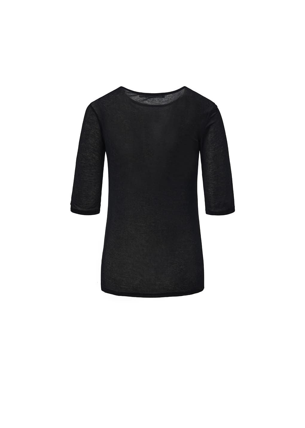 AMOMENT "round short sleeve t-shirts" (black)