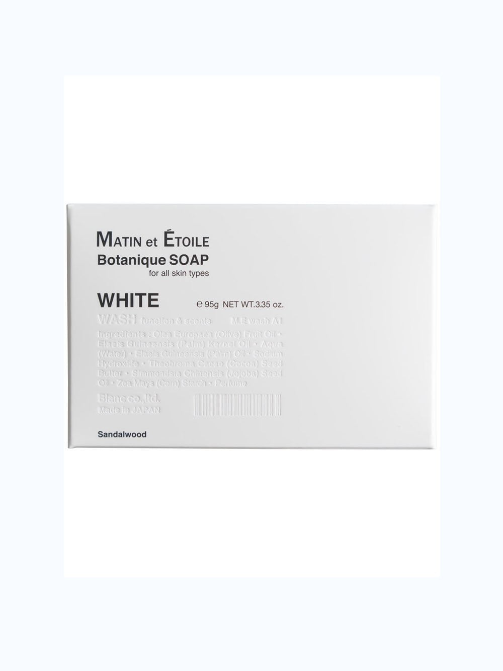 MATIN et ETOILE “ WHITE - Botanique Soap "
