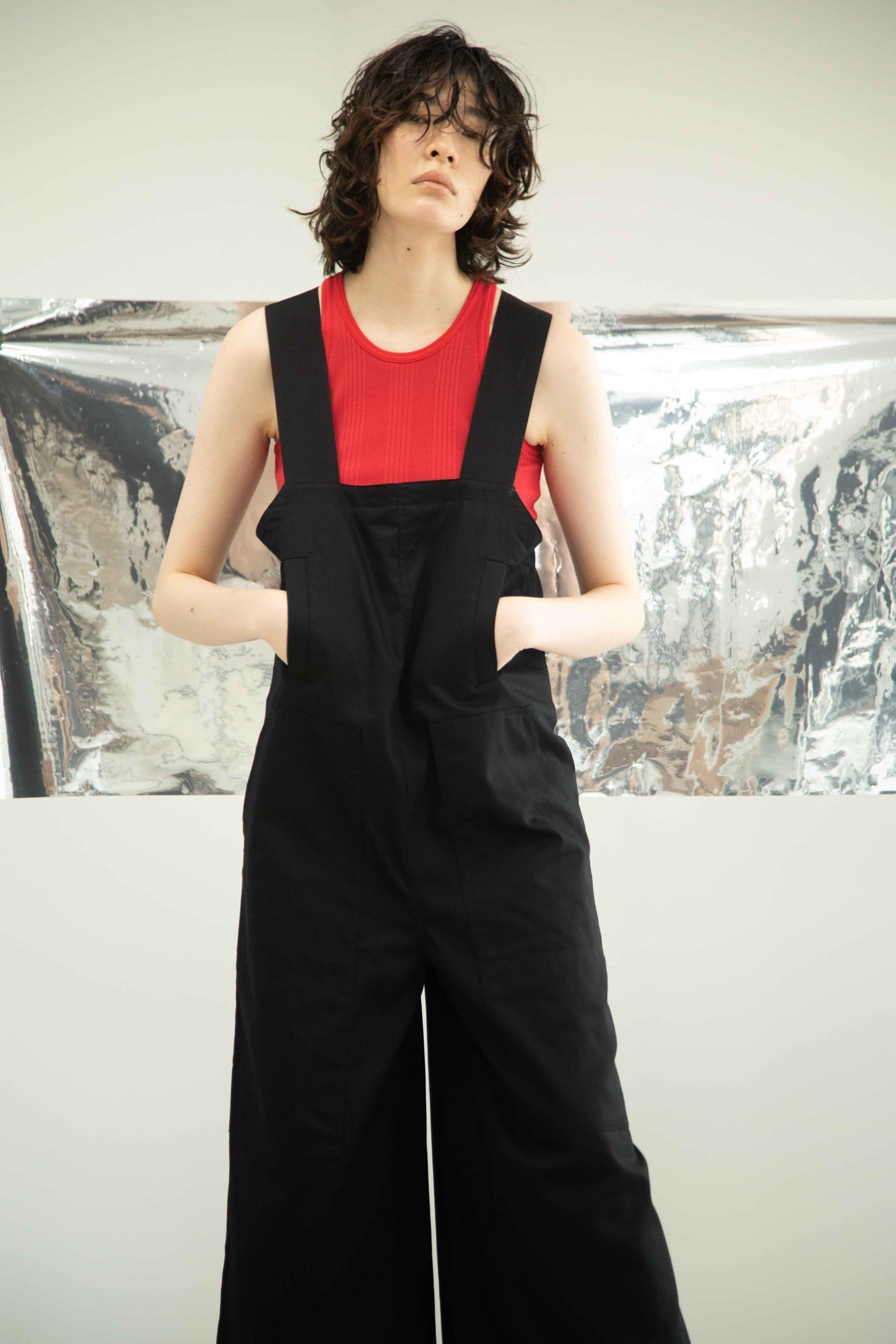 DOMENICO＋SAVIO “organic cotton twill overall (black)”