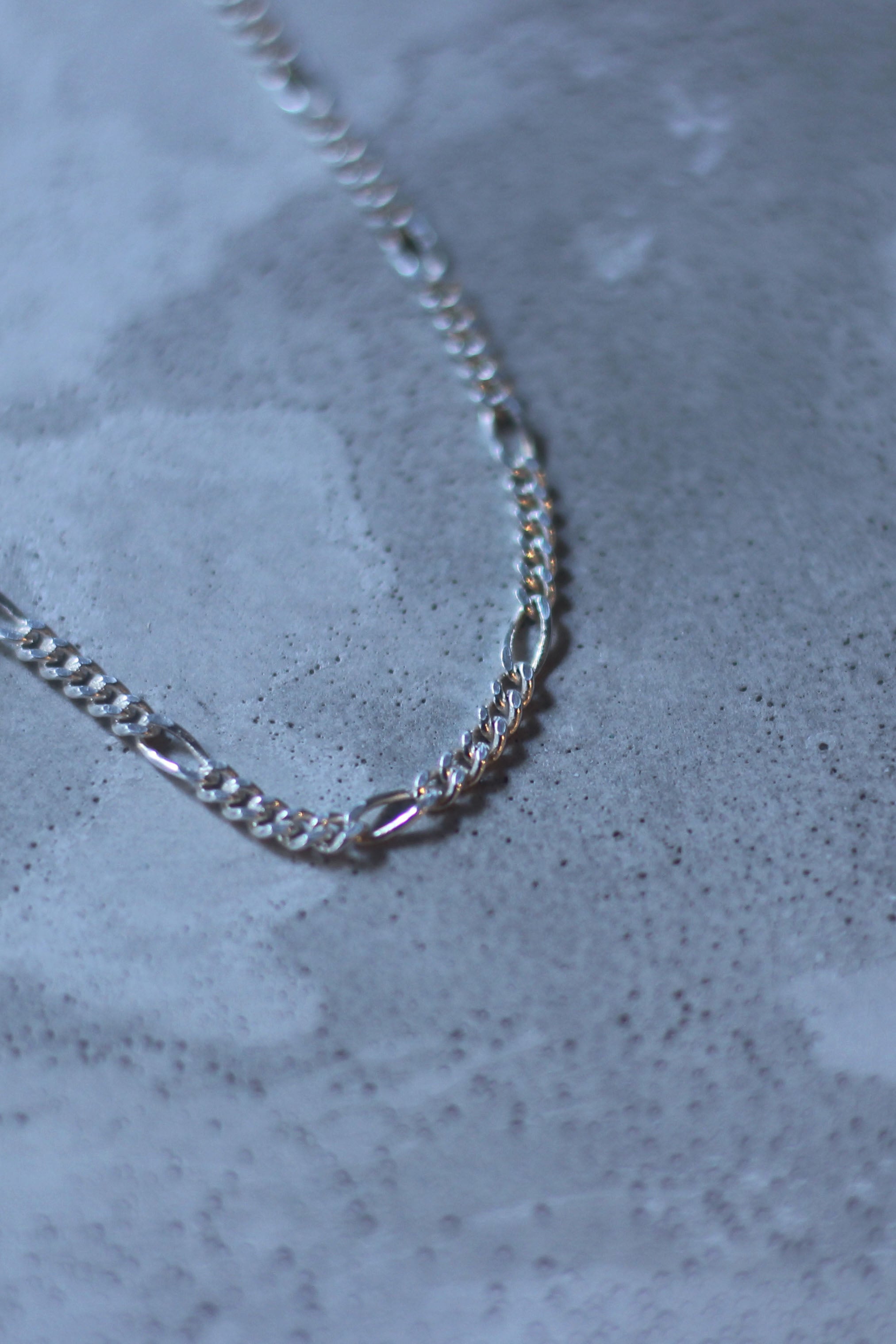 silver jewelry “ Figaro Chain 18 ”