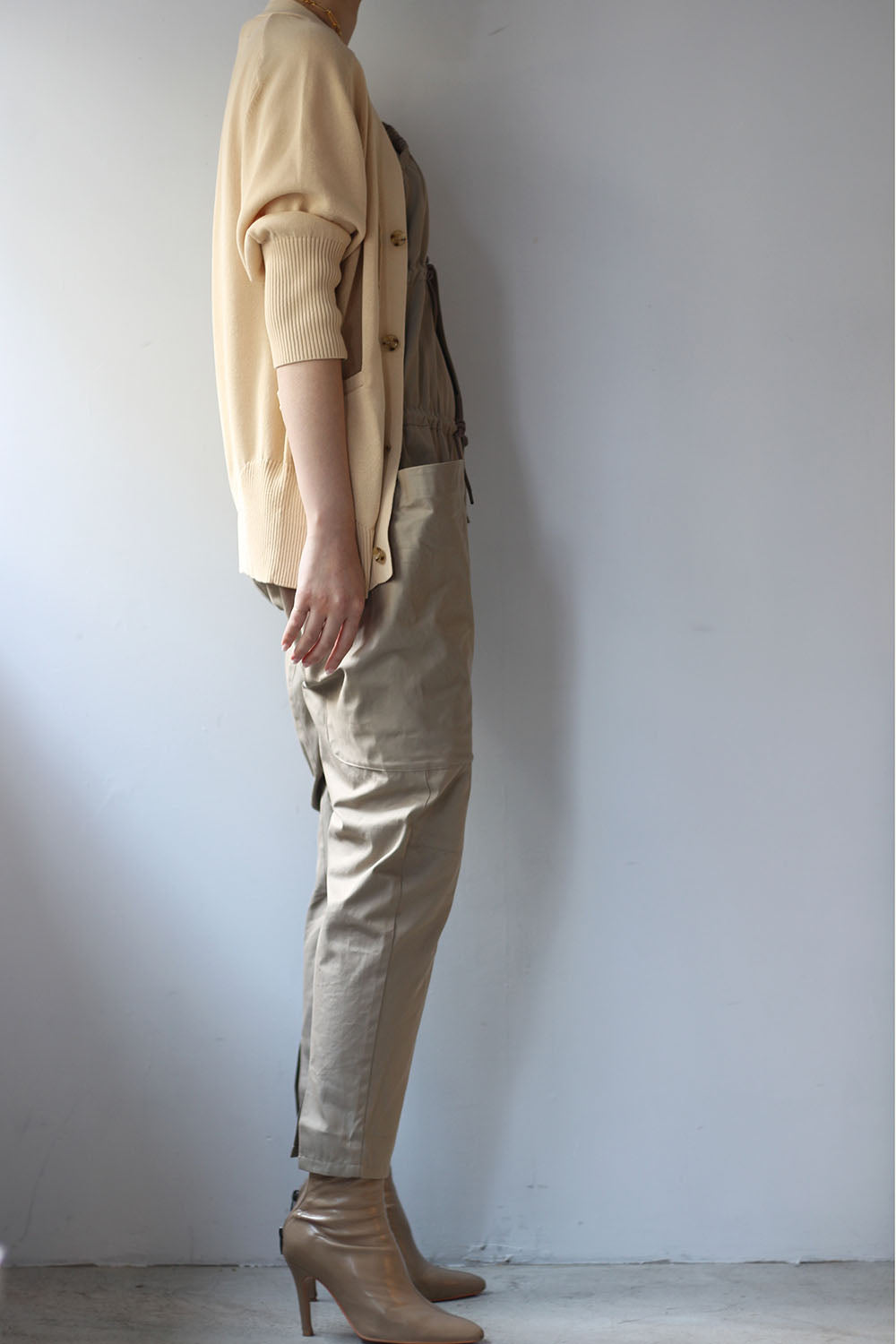 JUN MIKAMI × WILD THINGS "jump suit" (beige)