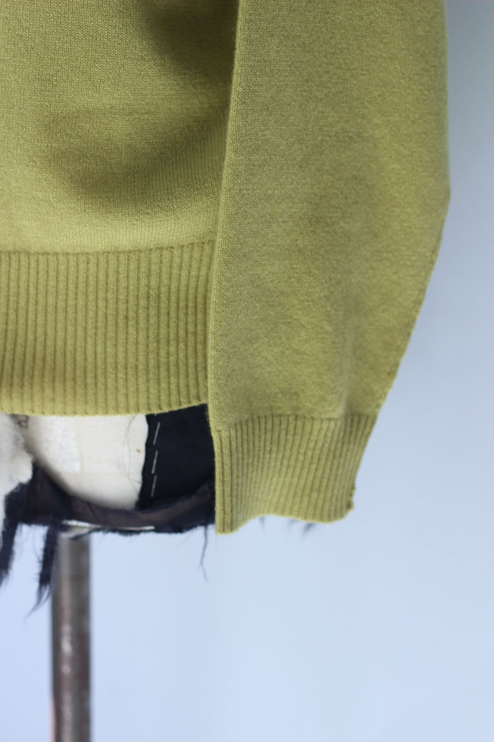 DOMENICO+SAVIO "cashmere hineck tops" (lime green)