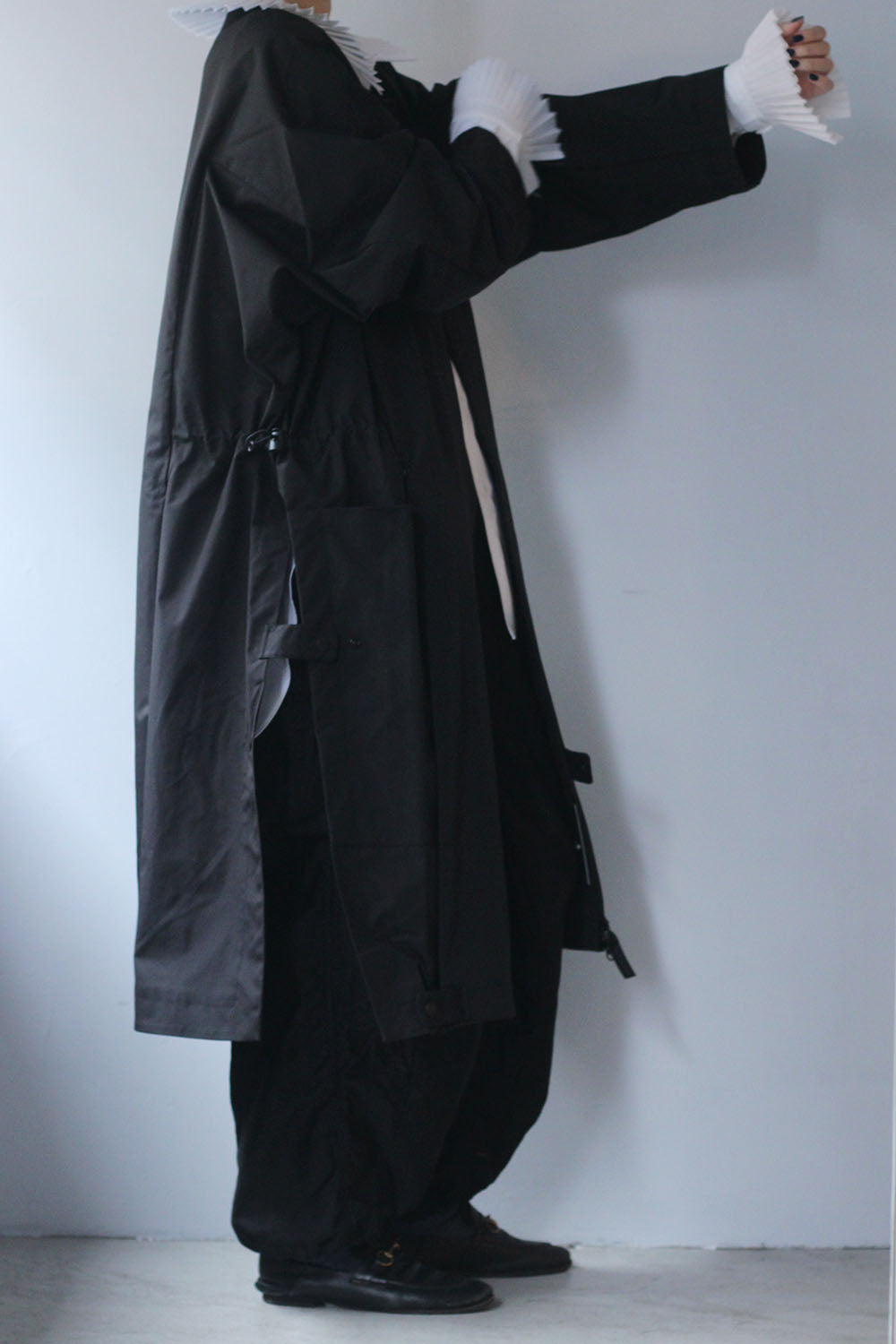 JUN MIKAMI×WILD THINGS ”shell coat” (black) – lillt-store