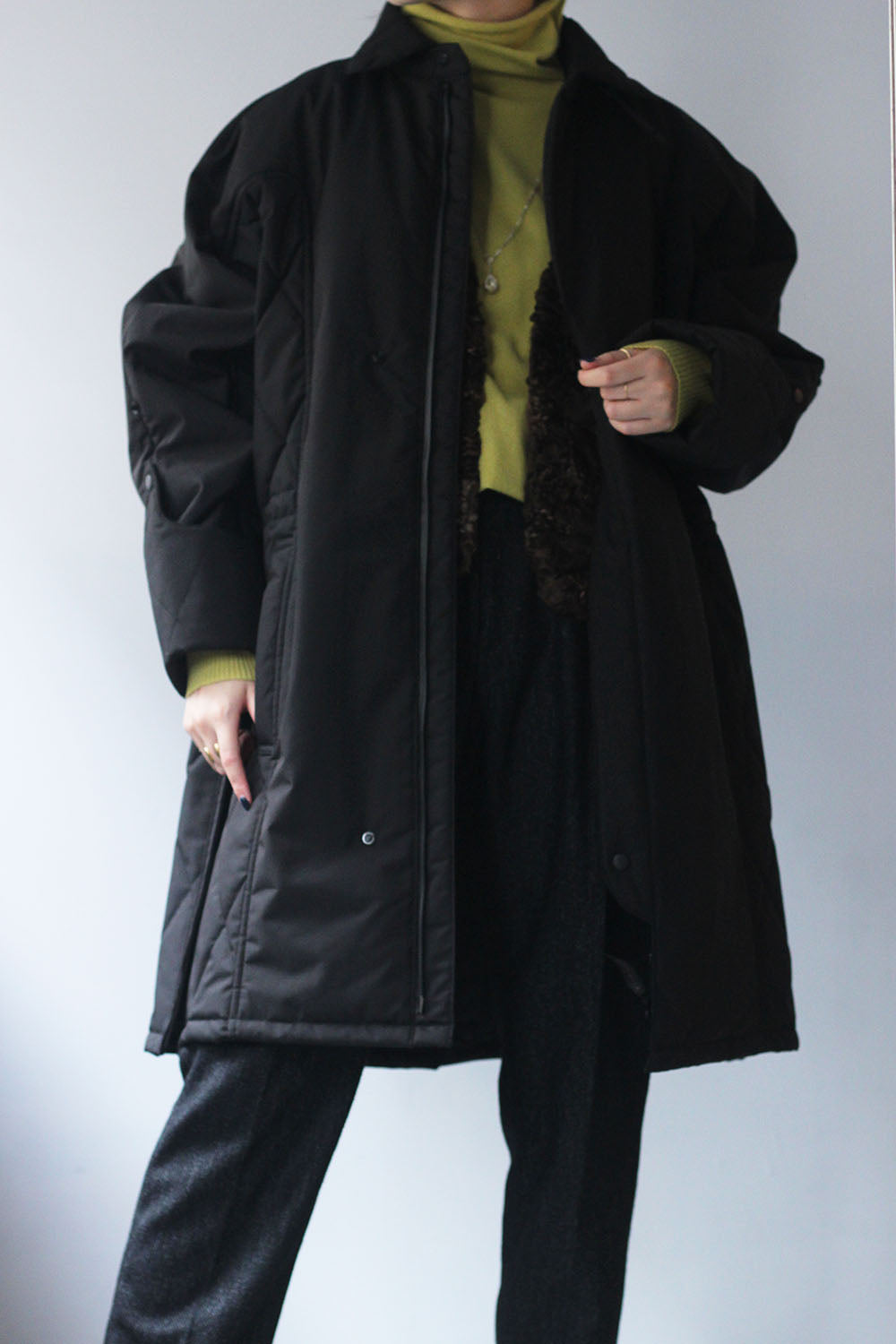 JUN MIKAMI×WILD THINGS ”shell padet coat” (black) – lillt-store