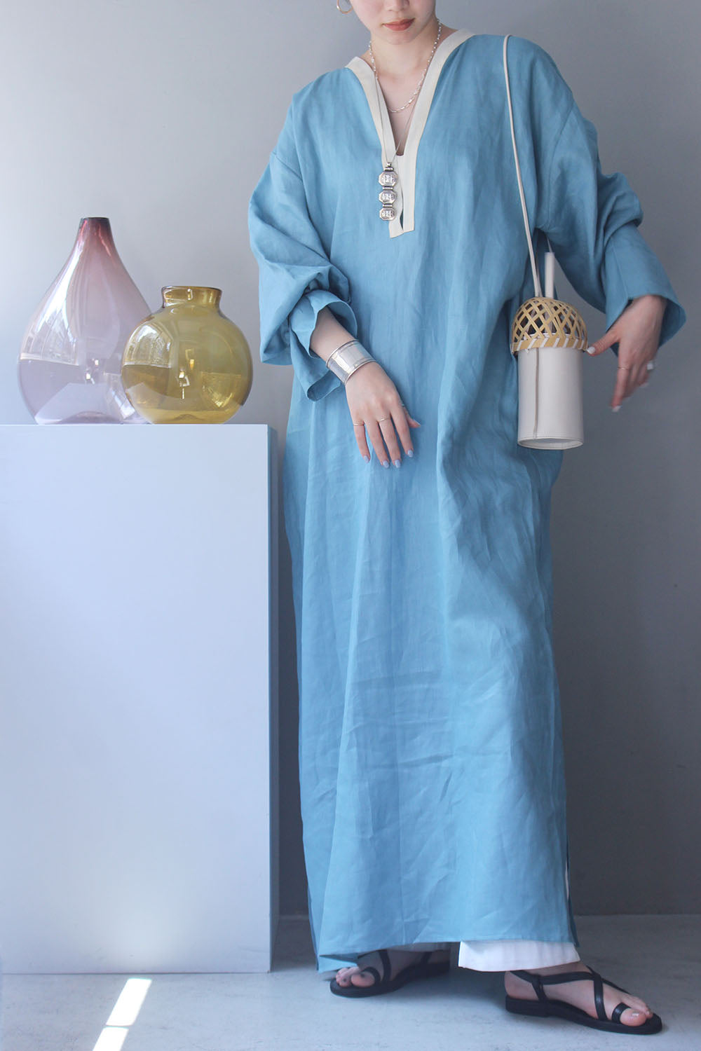 charrita “vestido geraba“(sky blue)(exclusive item)