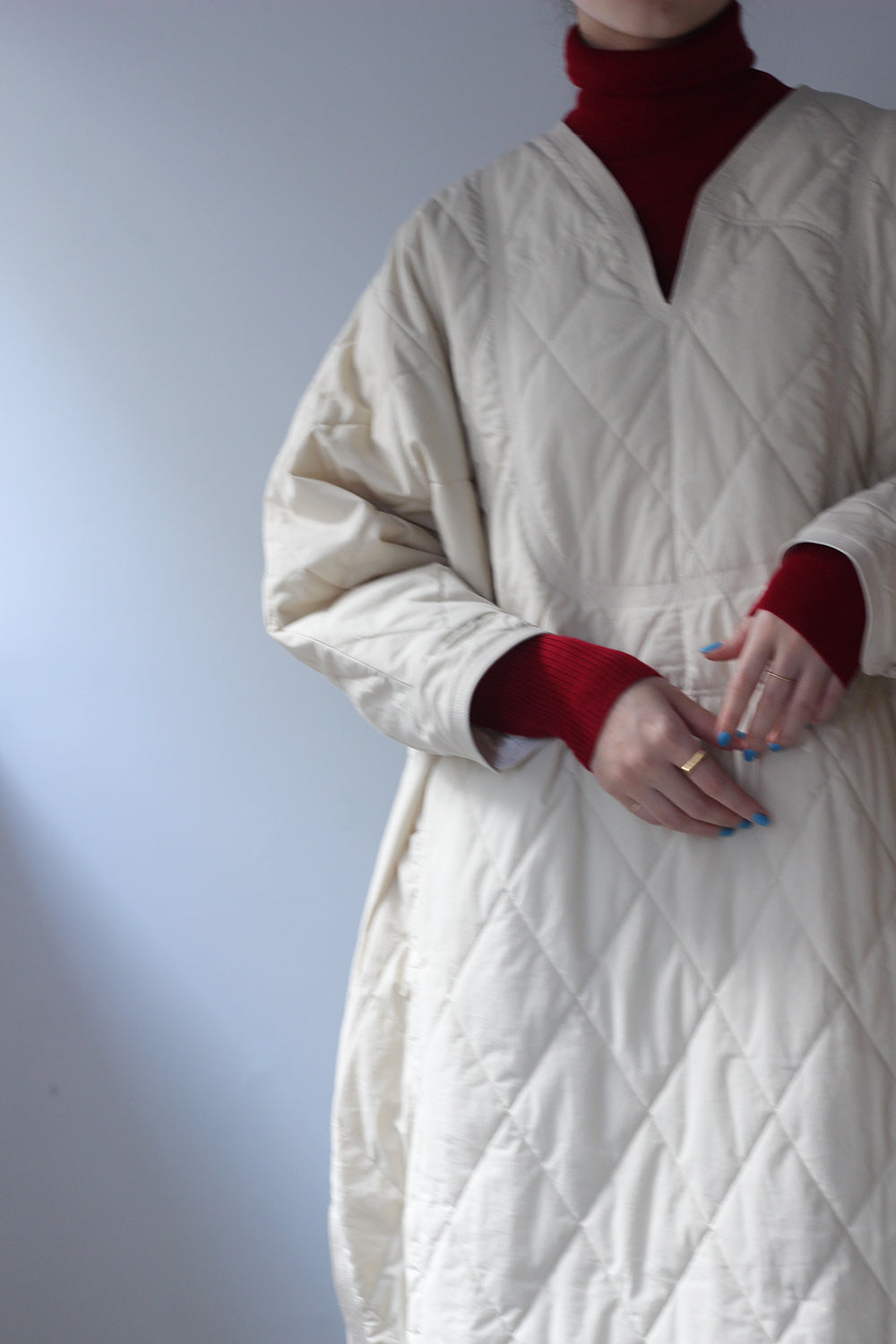 WRYHT "QUILTED SAHARA DRESS" (bone)