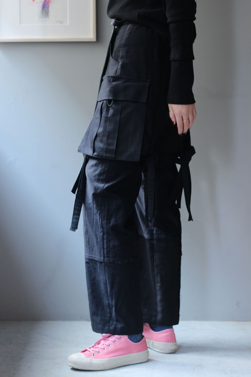 MALION vintage “cotton satin bondage pants (black)” – lillt-store