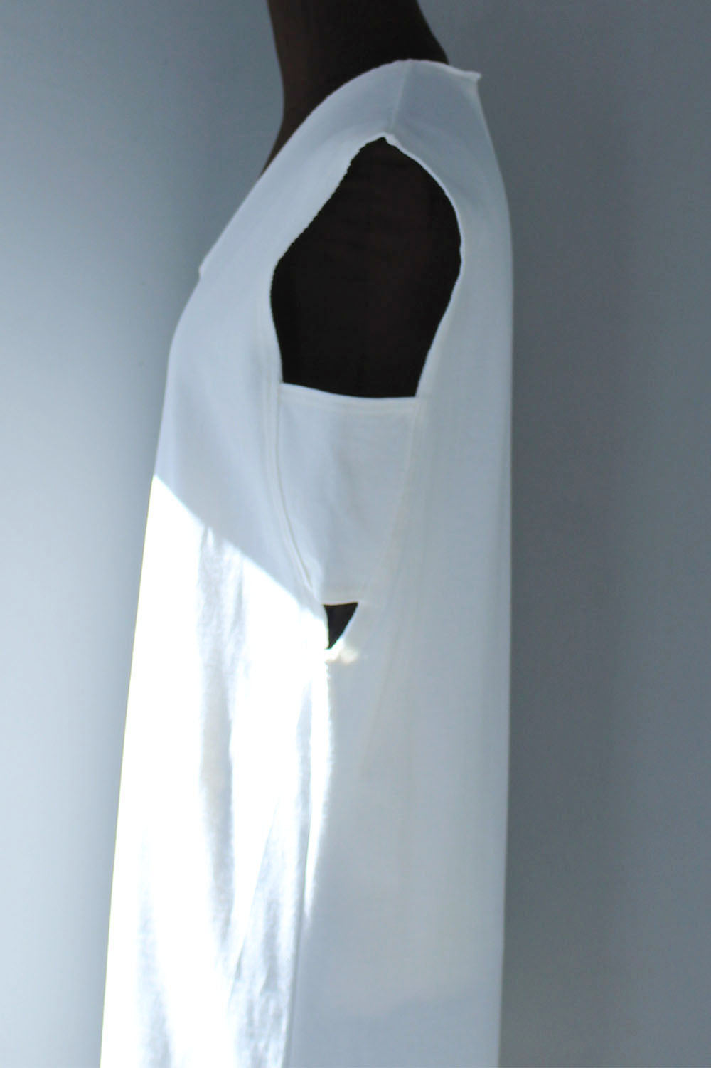 DOMENICO＋SAVIO “hand washable I-line tee dress (white)”