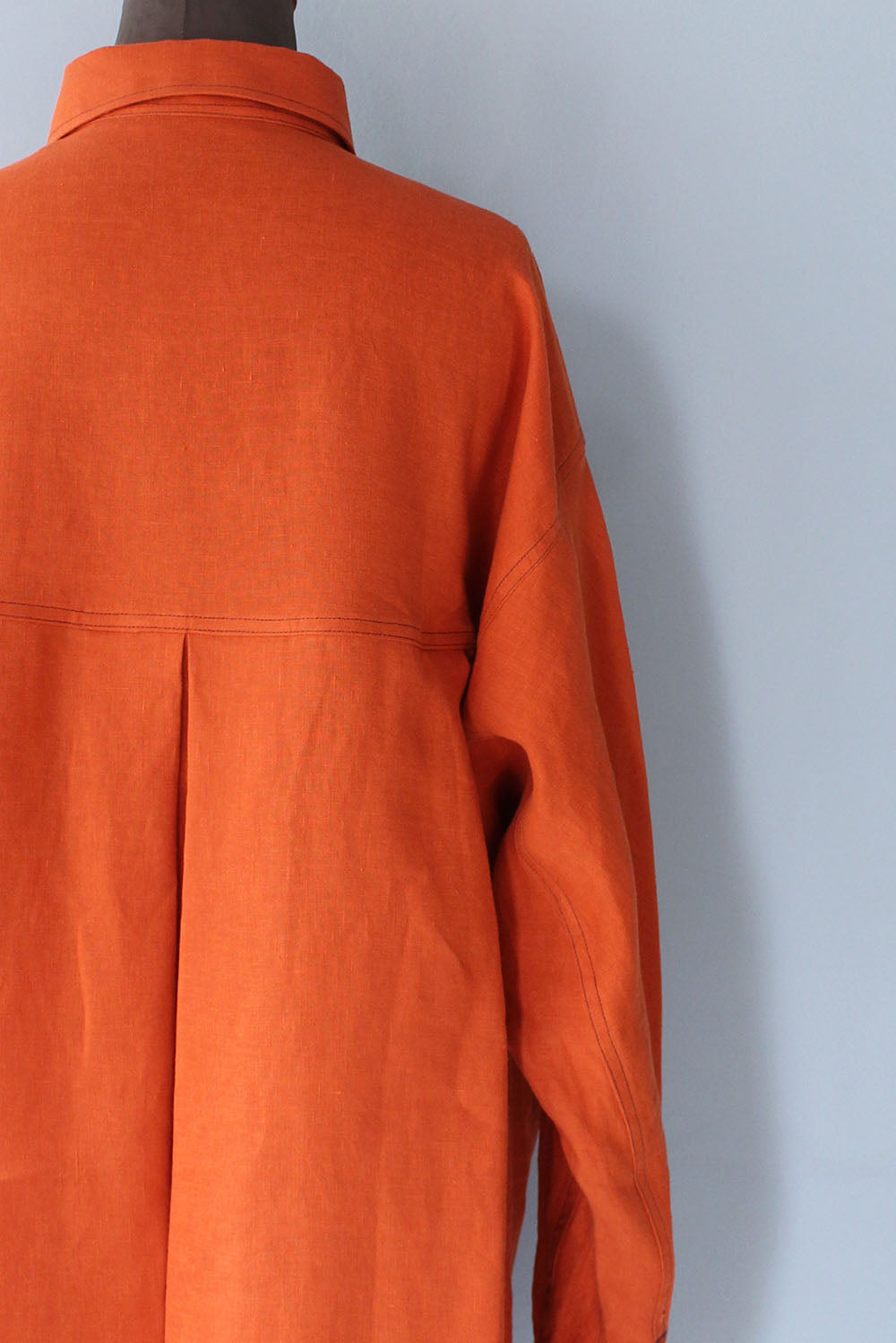 JUN MIKAMI “ linen shirt (orange) “