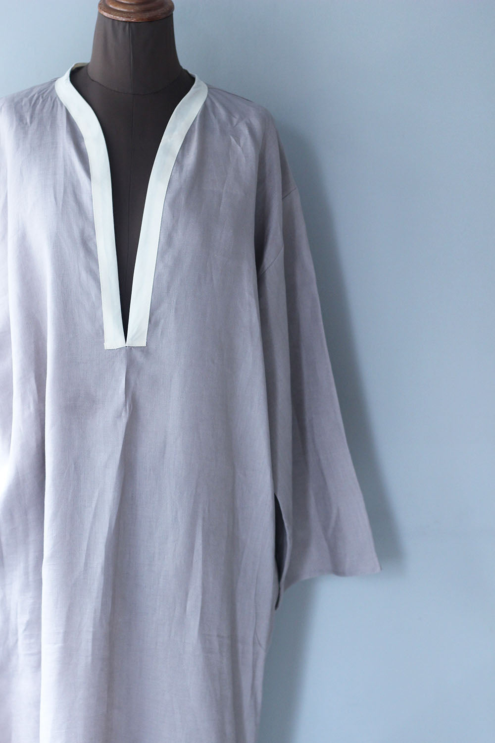 charrita “vestido geraba“(gray beige)(exclusive item)